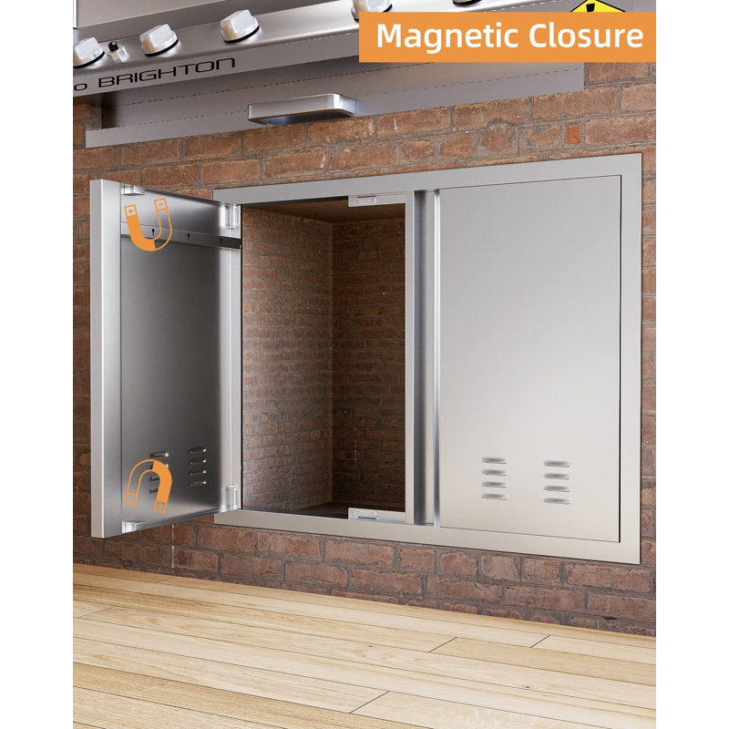 26W "x 24"H Outdoor Kitchen Doors