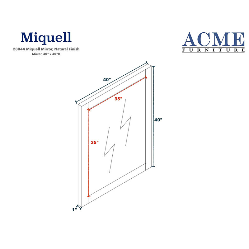 Miroir de commode Miquell