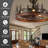 21.65" Wagon Wheel Ceiling Fan Light With Remote And Reversible Blades-1097661668-1097661670