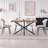 Dining Chairs Set Of 4, Modern Kitchen Chairs With Metal Legs, Upholstered Fabric Side Dinner Chair For Living Room, Apartment-1215592397