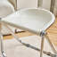 Utilisé chaise pliante maison transparent ins rétro bureau loisirs chaise à manger acrylique tabouret créatif tabouret d'extérieur portable