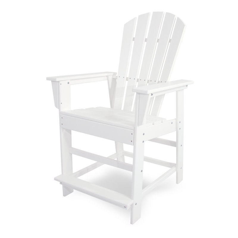 Chaise de comptoir POLYWOOD South Beach, Blanc