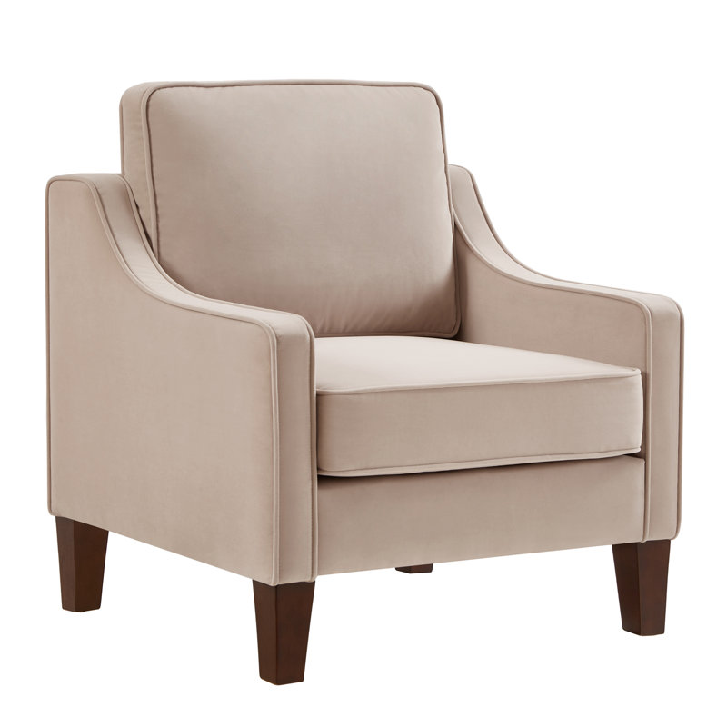 Canapé Vallen, H 34,25 po x l 29 po x P 29 po, Velours havane, 1