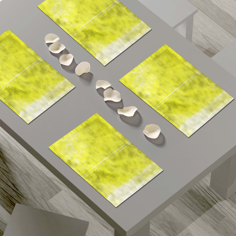 Polyester Abstract Rectangle Placemat