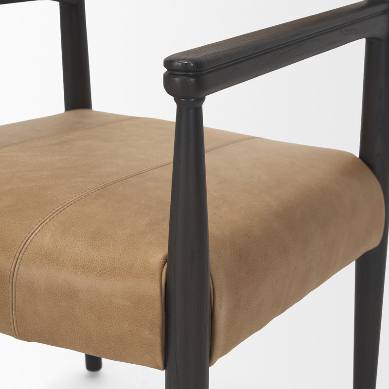 Toni Leather Upholstered Arm Chair