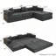 Canapé modulaire Corduroy à assise profonde de 108 po, aucun assemblage requis-1747061112