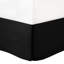 Édredon 7 pièces très grand noir - Comprend 1 édredon, 2 taies décoratives, 3 coussins décoratifs, jupe de lit envoûtante à 100%, contient-120479277-120479275