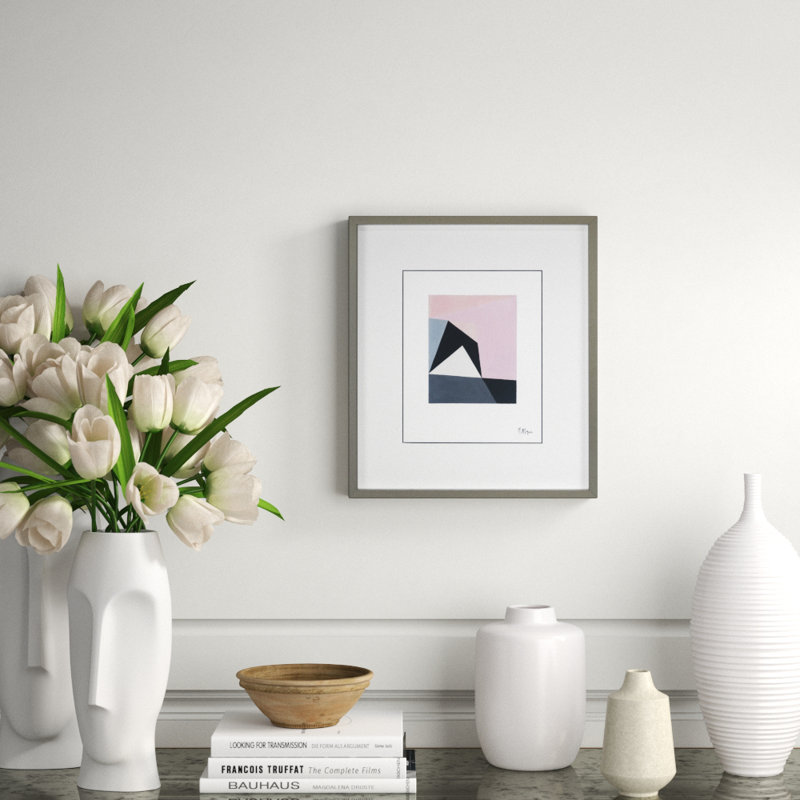 Pastel Fractals 1 Print by Marie Lawyer, 17" H x 15" W x 2" D