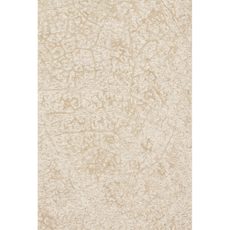 Rusch Hand-Tufted Beige Rug, Rectangle 5' x 7'6"