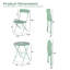 Ensemble repas pour patio pliable 2 personnes Shelah-2118824159
