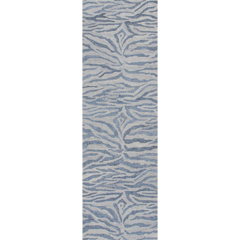 Rhythm Hand-Tufted Abstract Stripe Recycled Indoor/Outdoor Rug, 2'6" x 8'