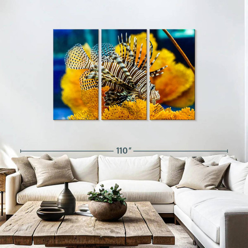 Saltwater Fish, 48" H x 74" W