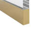 Liora Acrylic Console Table with Gold Accent Base