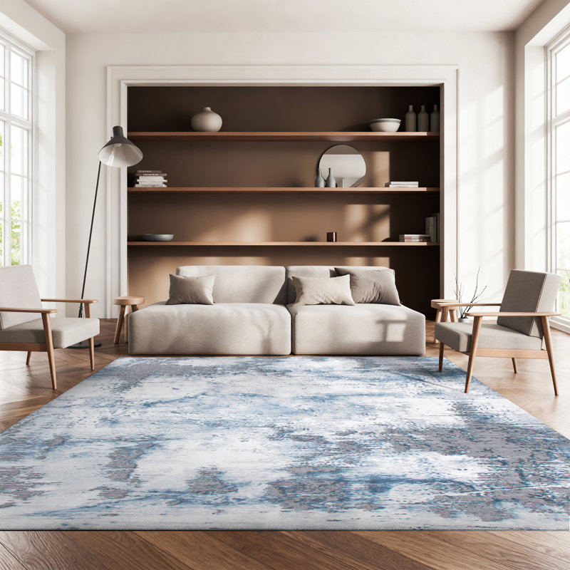 Tapis abstrait Dowdey Performance, Rectangle 8 pi x 10 pi