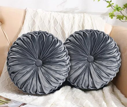 Irany Reversible Throw Pillow, Charcoal