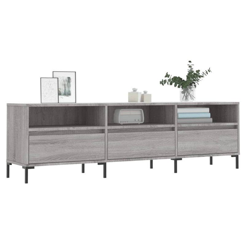 Meagyn TV Cabinet 150x30x44,5 cm Engineered Wood, Grey Sonoma