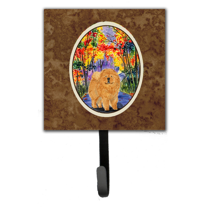 Porte-laisse chow et crochet mural chow