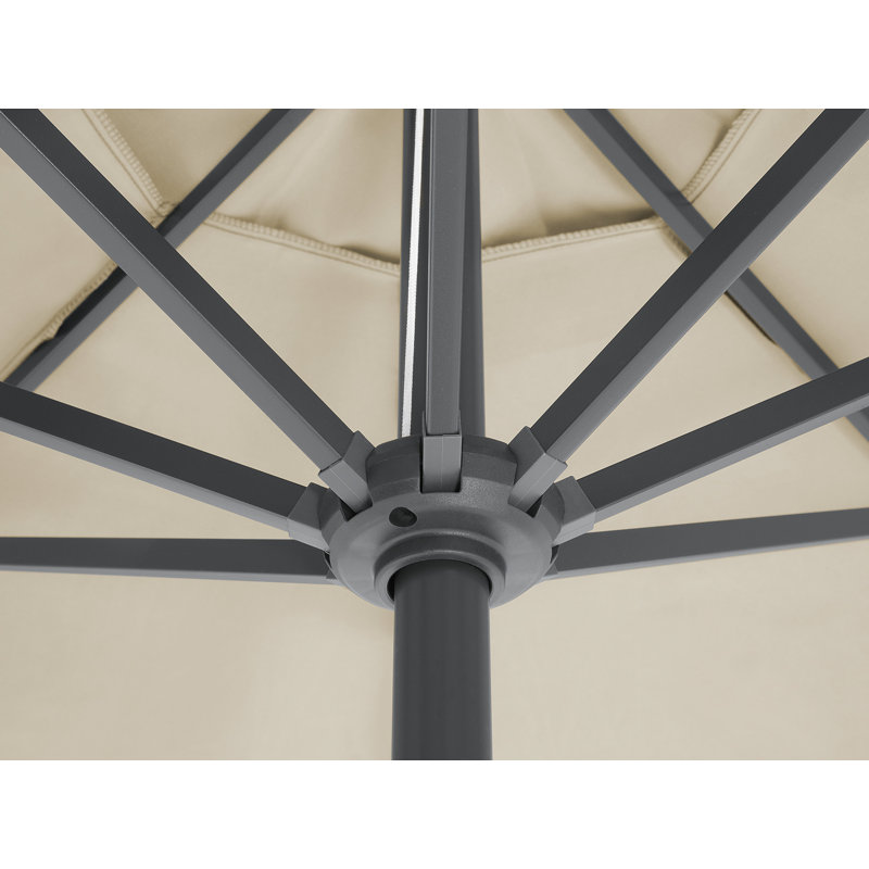 Aenwood 266cm Lighted Market Parasol, Beige
