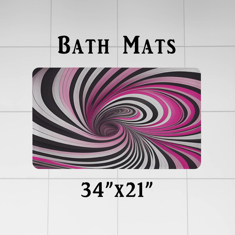 Rideau de douche abstrait, H 83 po x l 70 po