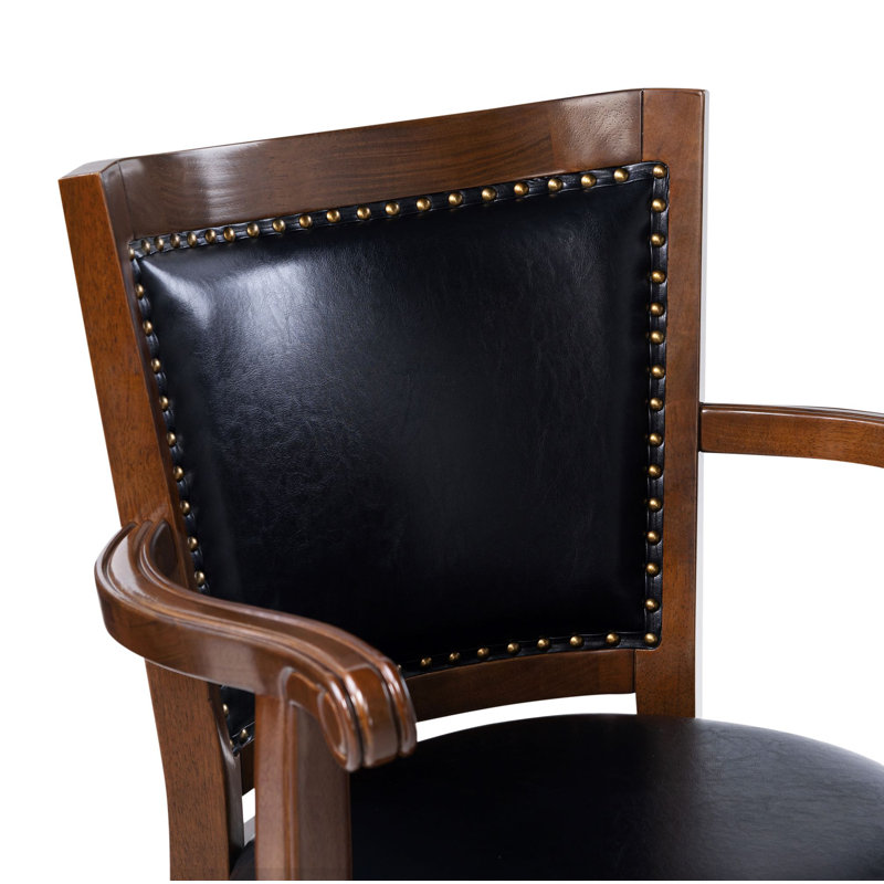 Tabouret de bar Greer, Cappuccino, Noir, Tabouret de bar (siège d'une hauteur de 34 po)