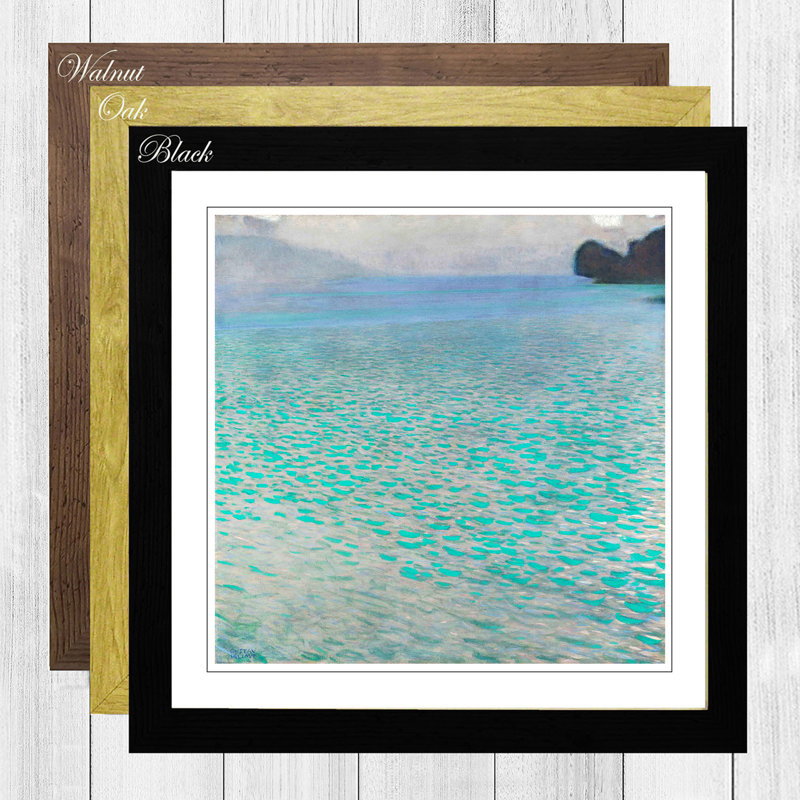 Gustav Klimt - Single Picture Frame Painting, Black