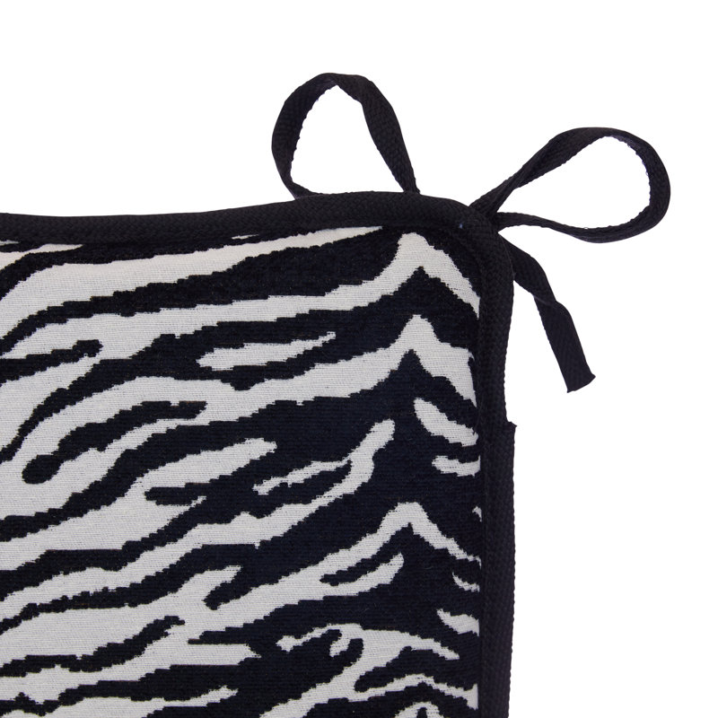 Ensemble de coussins pour fauteuil à bascule/chaise berçante, Pattes de tigre chromés noires