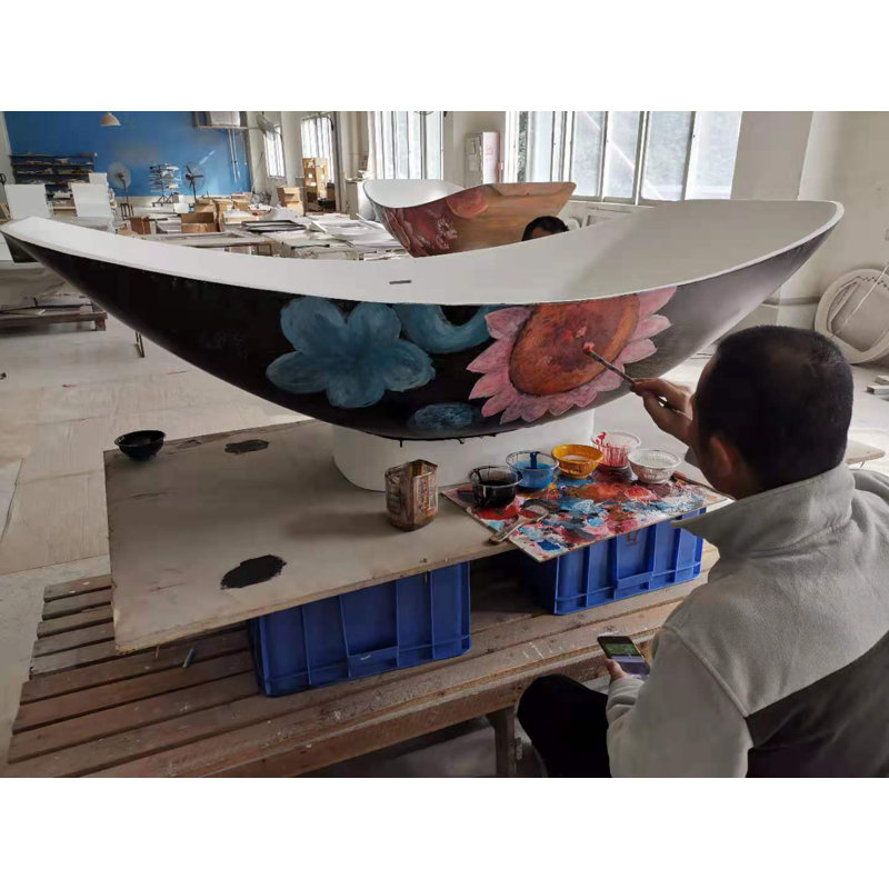 Mirage 70.87'' L Freestanding Soaking Bathtub