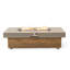 Foyer de table 48 po en fer avec grain de bois