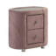 Table de chevet 2 tiroirs rose