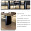 Bureau minimaliste moderne 94,49 po avec placage de chêne noir - un choix de qualité supérieure-1676467148-1676467141