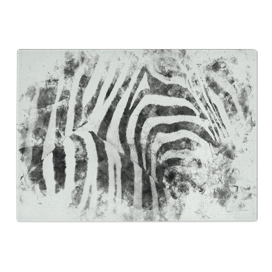 Tempered Glass Stripes of the Zebras Chopping Board
