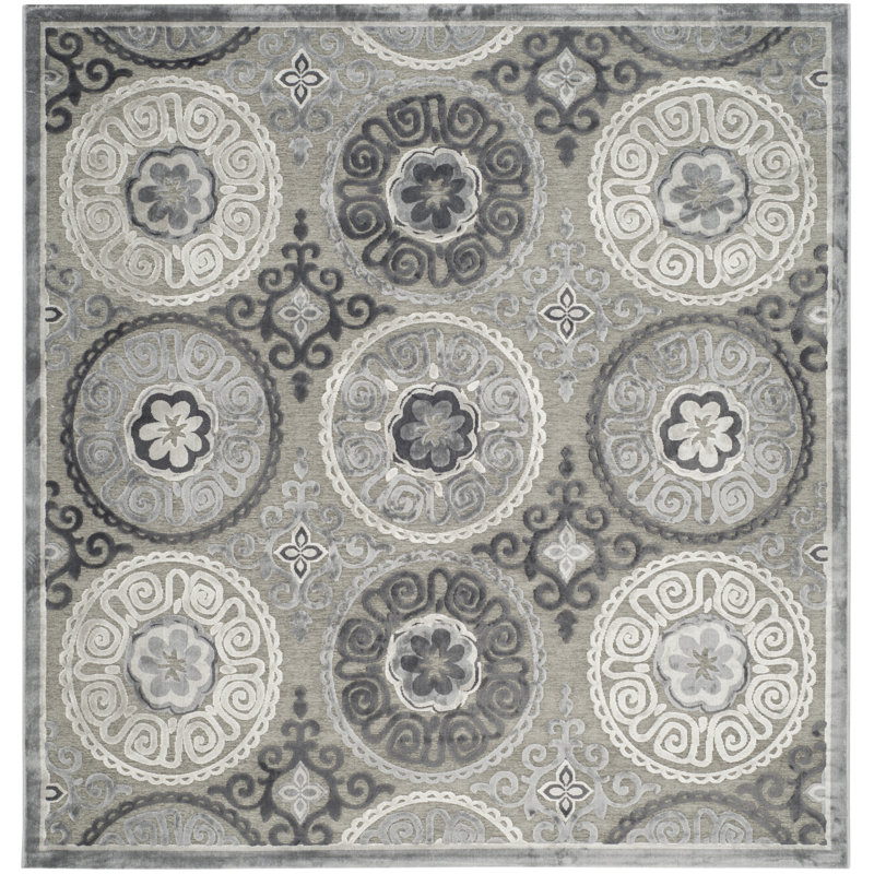 Paradise Performance Oriental Rug, Square 6'7"