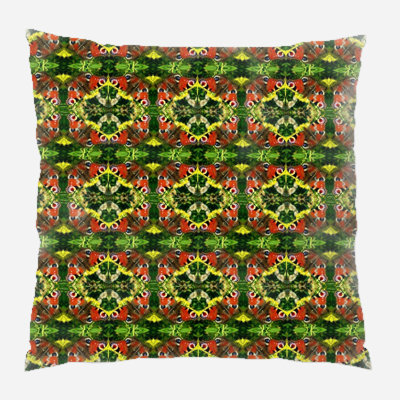 Ikat Microsuede Reversible Throw Pillow