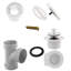 Ensemble de bonde de baignoire Plumber's Pack 14 "Lift & Turn avec trop-plein et coudes ABS-37749723