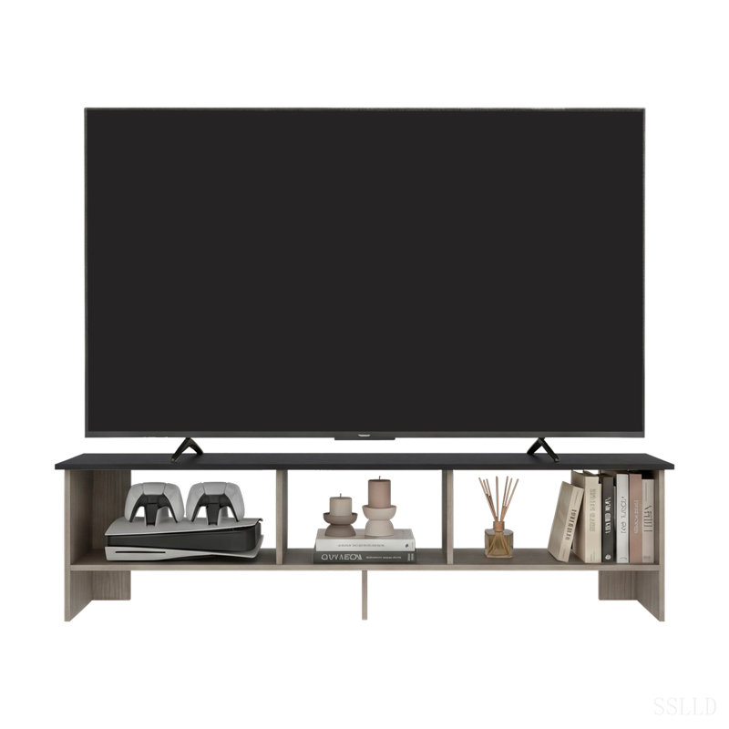 Meuble télé pour téléviseur 60 po Blacksburg, Natural Wood