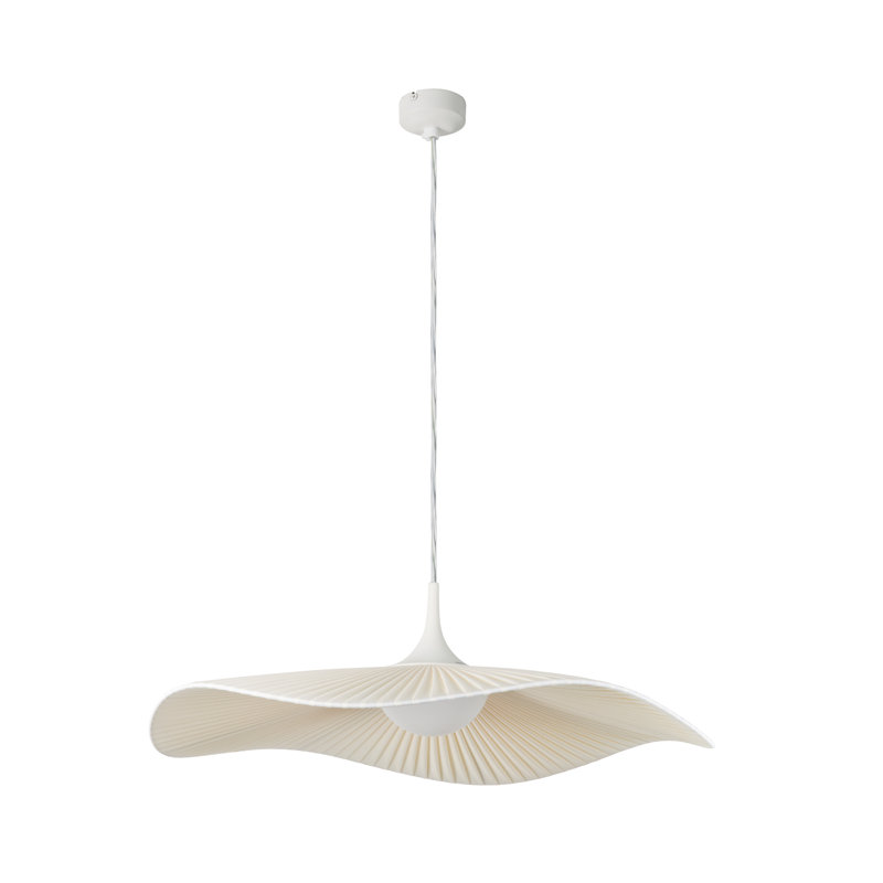 Mediterrània 1 - Light LED Pendant, Cream Translucent Ribbon