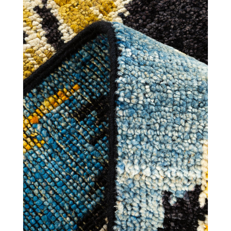 Contemporary One-of-a-Kind 6' 0" x 9' 3" Hand Knotted Area Rug
