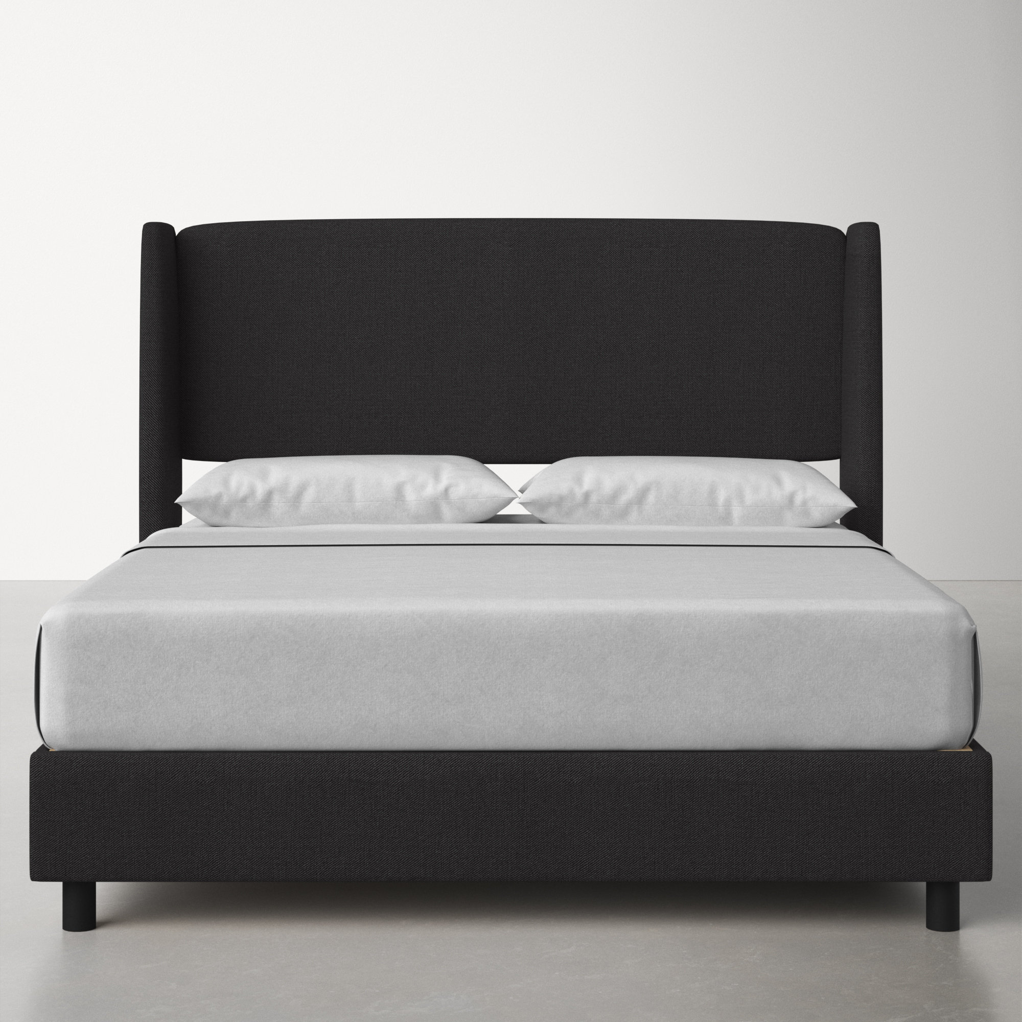 Tilly Upholstered Bed, Classic Linen Black, King