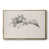 Toile avec cadre flottant or