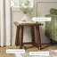  Modern Farmhouse Rustic Solid Wood Square Side Table -44486217