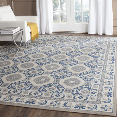 Everlee Geometric Cotton Hand Woven Area Rug