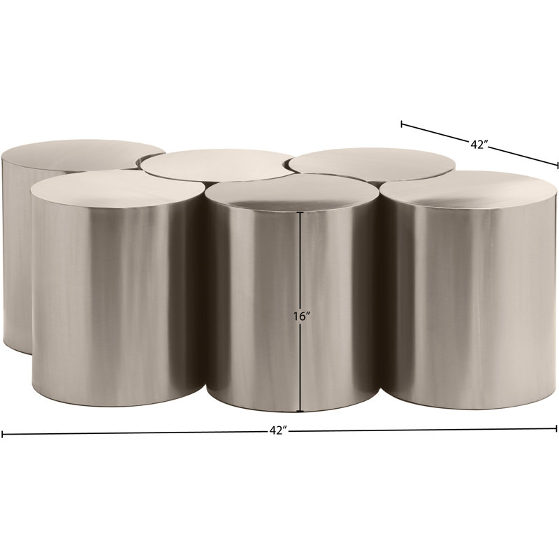 Ensemble de 6 tables de groupage Hylie, Argent