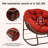 Outdoor Ladena Rocking Rattan Chair With Cushions And Rattan Coffee Table-1837513573
