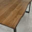 Nix Oak Unfinished Solid Wood Top Metal Base Dining Table-2034008248-2034008253