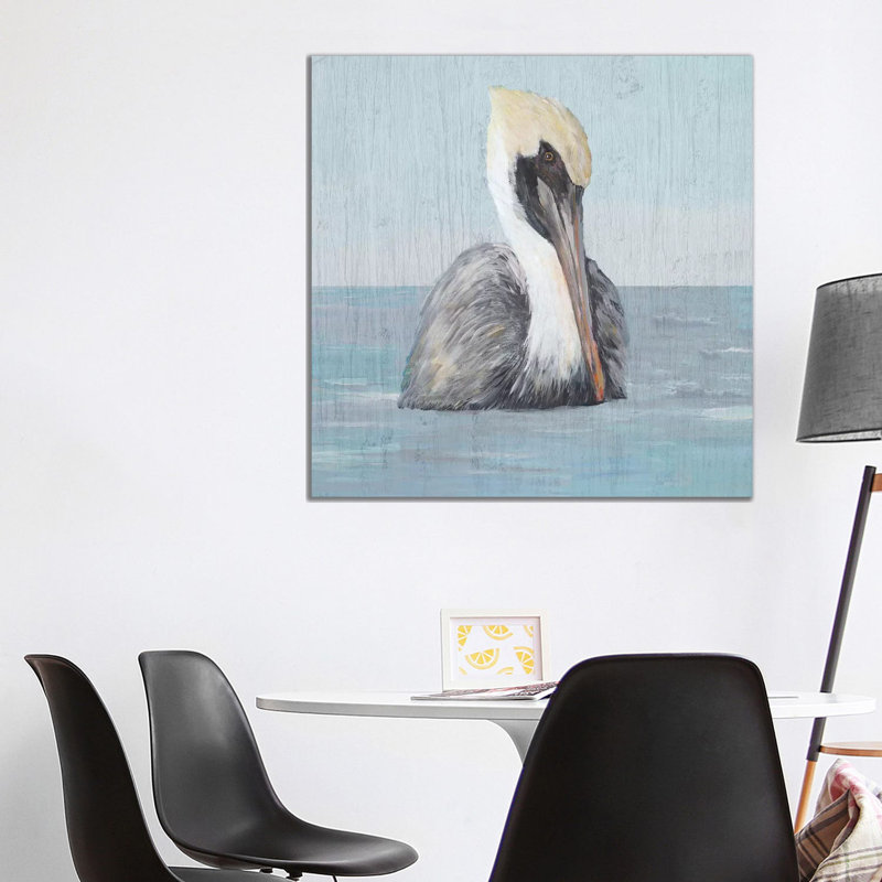 Pelican Wash II 1 Piece Wrapped Canvas Painting, 93.98cm H x 93.98cm W x 1.905cm D