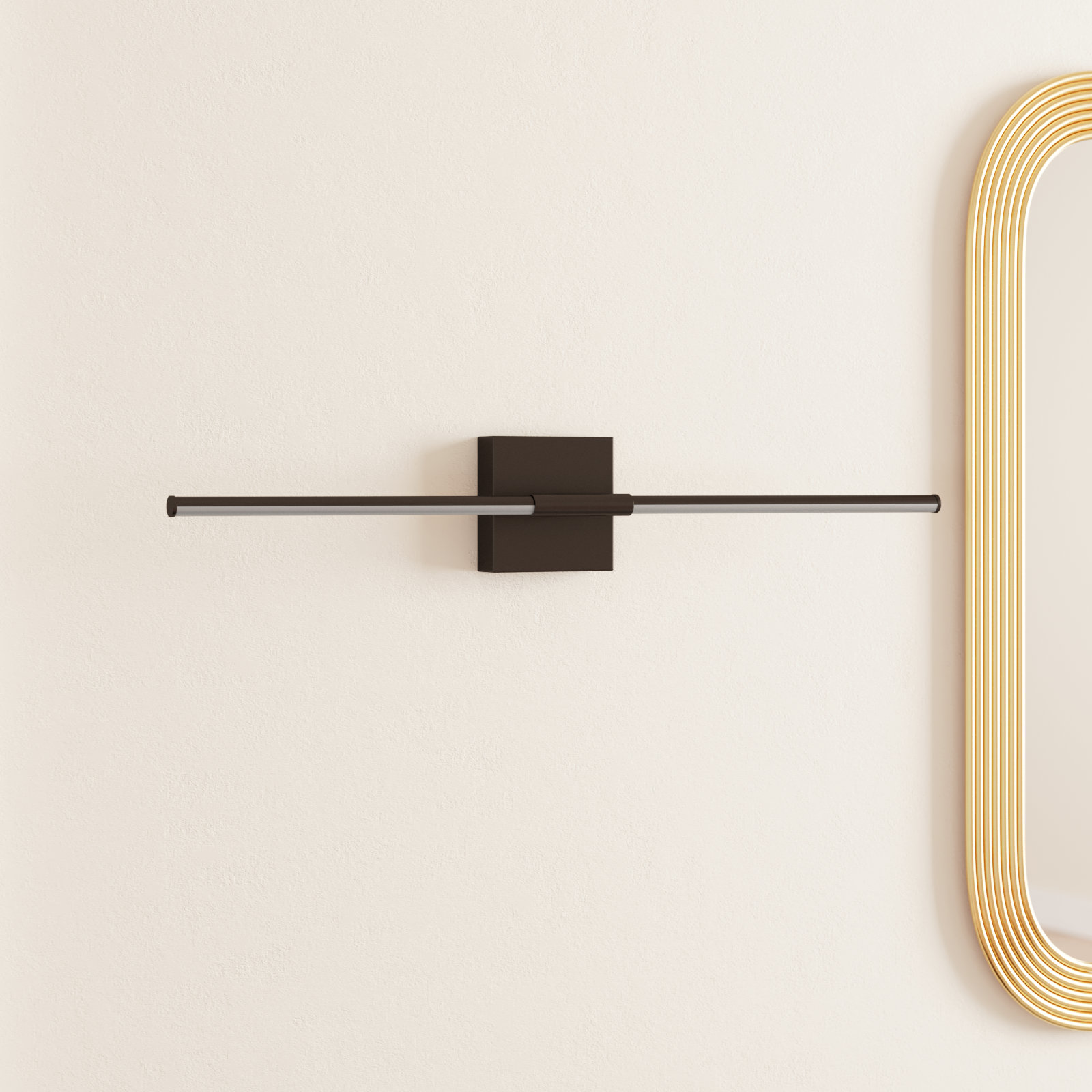 Gallatin Single Light Dimmable LED Armed Sconce, Oil Rubbed Bronze