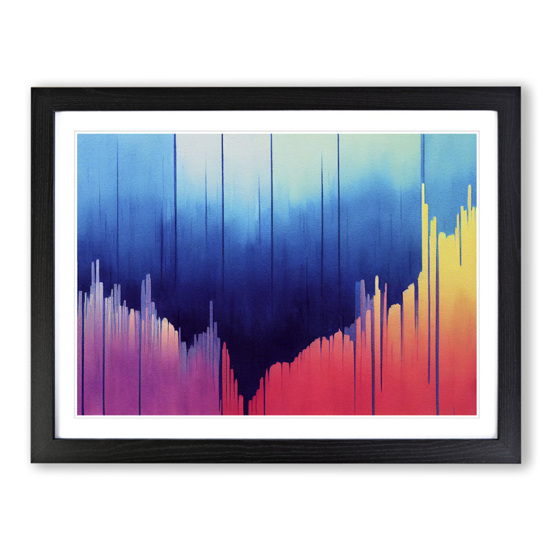Equalizer Audio Vol.2 Abstract - Framed Print, Black, 46cm H x 64cm W x 2cm D