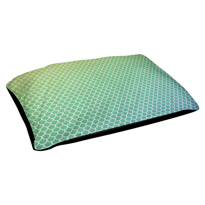 Coussin d'extérieur Campion, Très grand (l 52 po x P 42 po x H 17 po), Jaune / vert clair / bleu