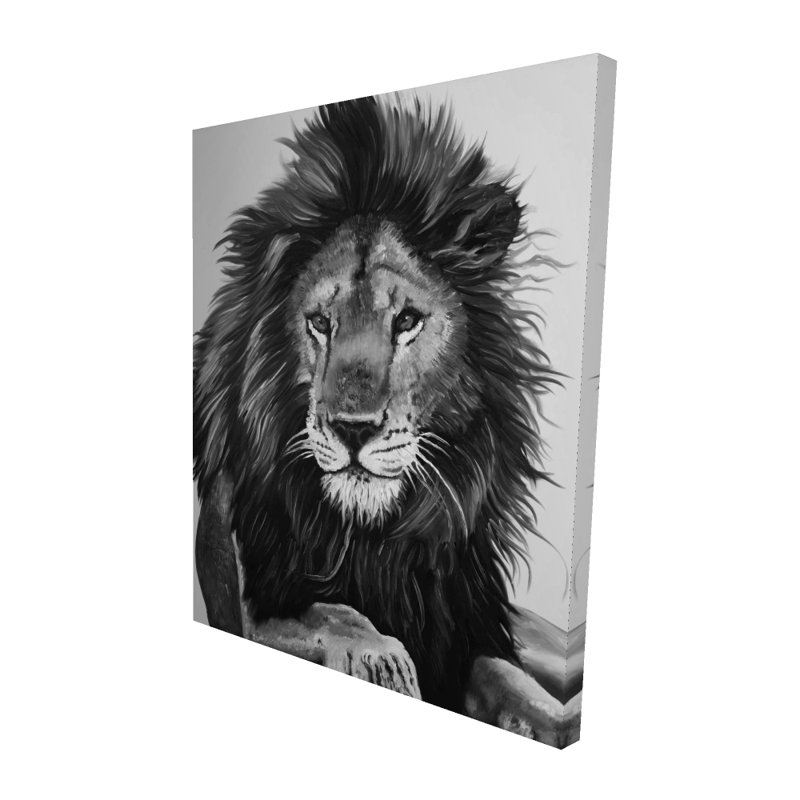 The Lion King - Hyperrealist Feline Canvas for Home Decor