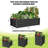 Metal Raised Garden Bed - Rectangular Planter Box for Vegetables and Flowers-1250858084-1250858072